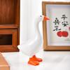 Magnetic Goose Key Holder - Resin Desk Decor For Office Home, Cute Duck Figurine With Tool Rack