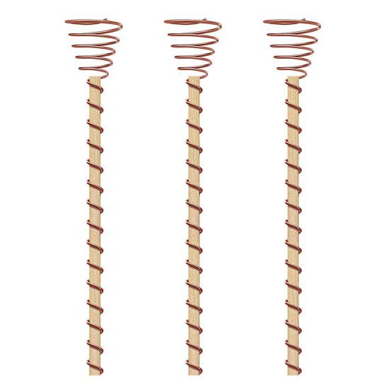Plant Stakes Copper Coil Antennas Reusable Plant Antennas for Growing Garden Eco-Friendly S 3pcs