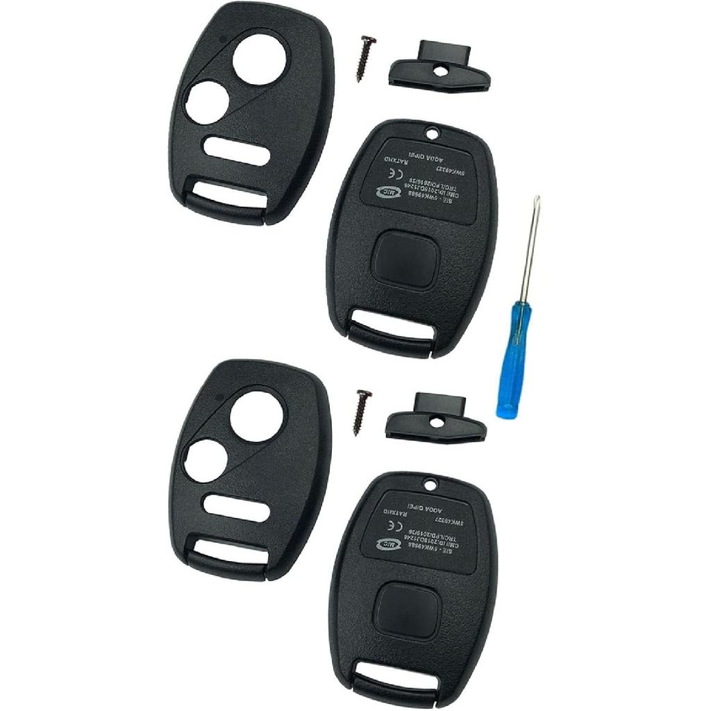 Replacement Key Fob Cover Case fits for 2006 2007 2008 2009 2010 2011 Honda Accord Civic CRV Pilot Ridgeline Odyssey Keyless Entry Remote Key Fob