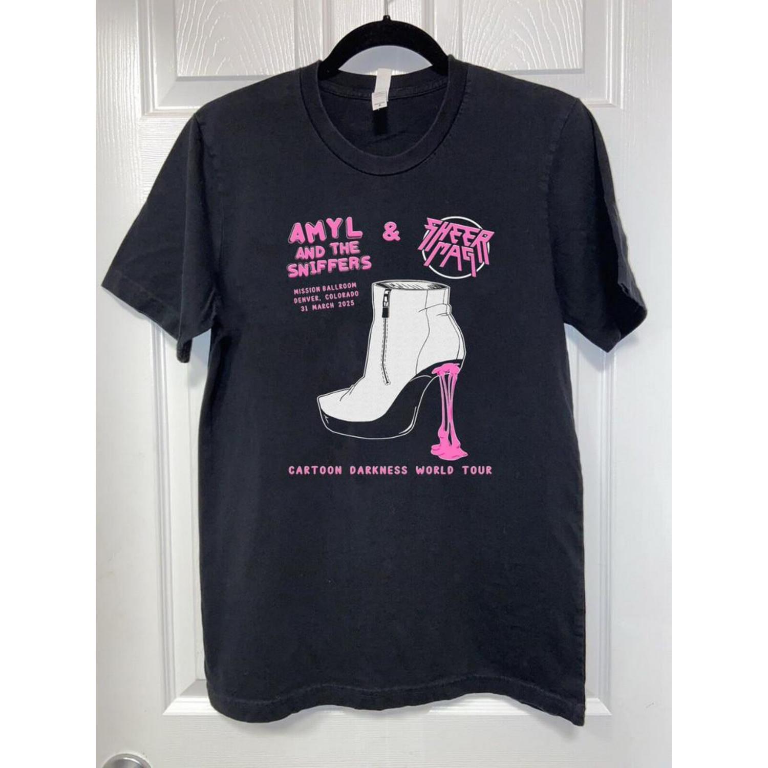 

NEW Amyl and the Sniffers Band Darkness World Tour T Shirt All Size S-5Xl AR1464 Unisex T-Shirt XXXXXL чорний