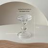 European Retro Roman Column Glass Candlestick - High-End Luxury Scented Candle Holder with Elevated Base