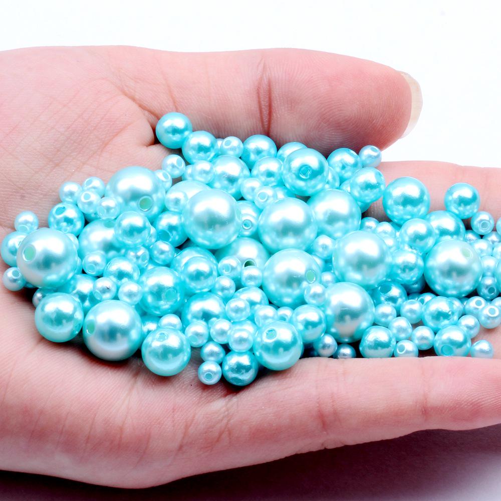 18g Perforated Imitation Pearl Beads: No Peeling/Fading - Cream Glue Hair Clip for DIY Handmade Bracelets & Small Accessories.