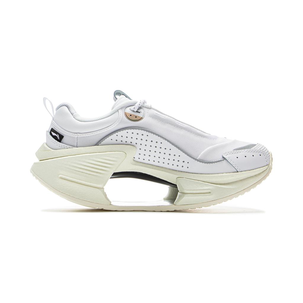 Li Ning Absolute Shadow CRC 2.0 Reflective Trendy Sports Cushioning Rebound Low-Top Running Shoes Women Sneaker Standard-White AZGV034-1