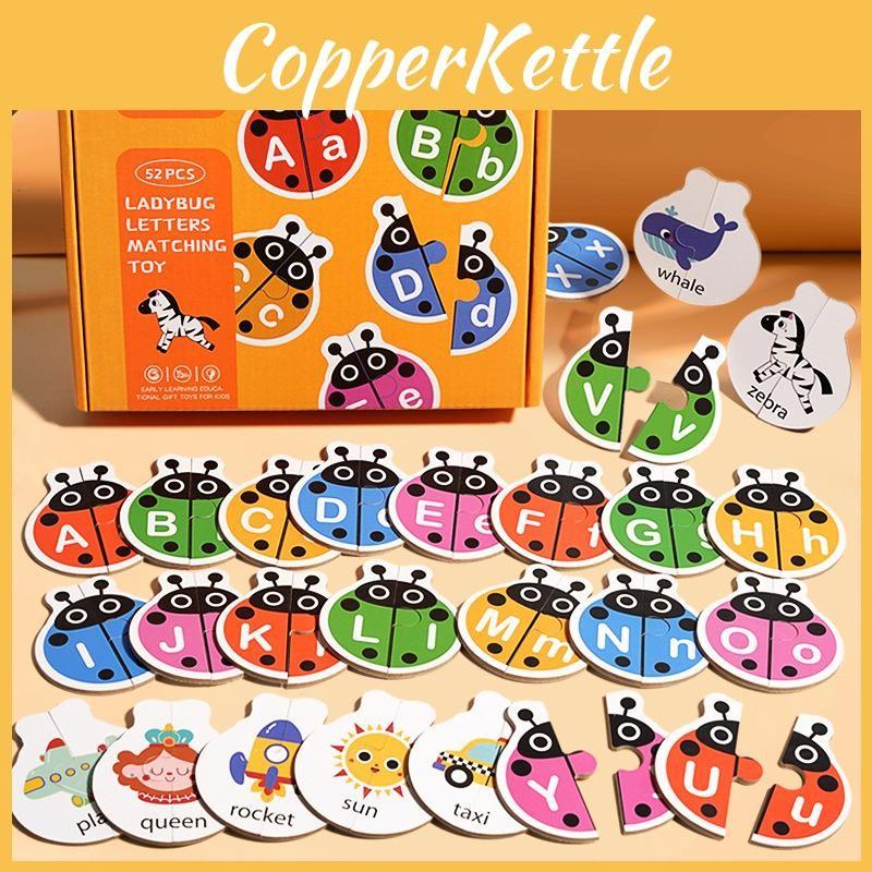 Alphabet Match Word Animal Cards Kids Educational Toy Toddler Enlightenment