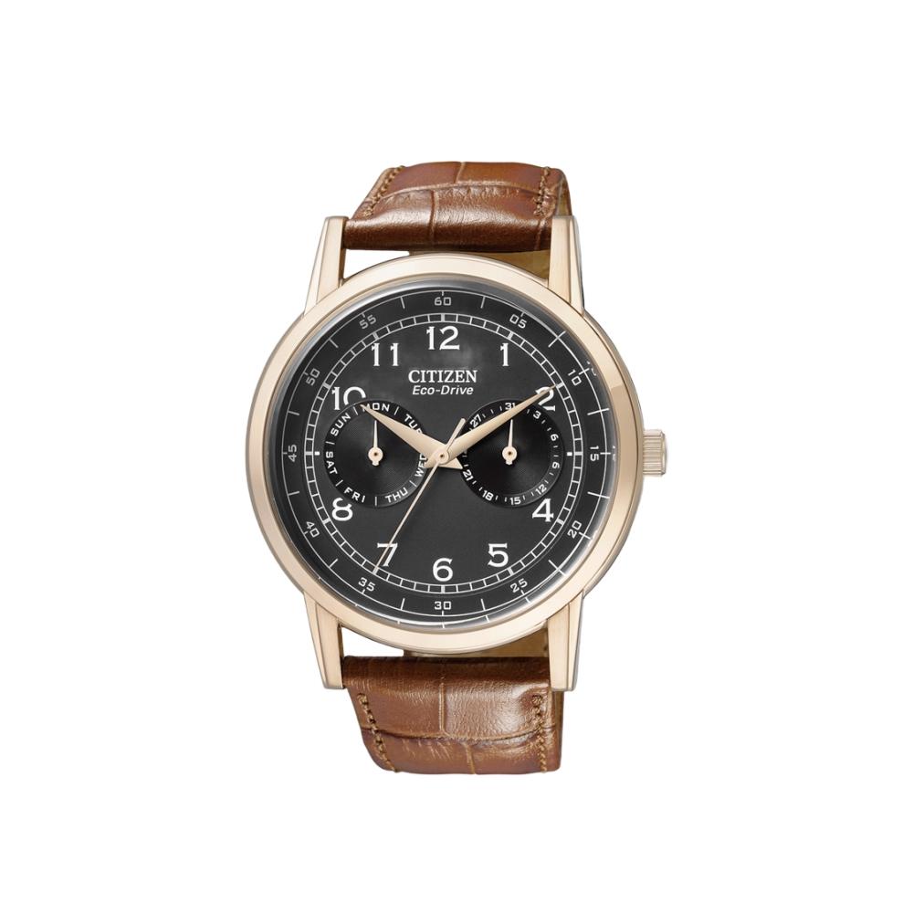 

Citizen Corso Eco Drive 42 мм Кожа Розовое Золото Черный Коричневый