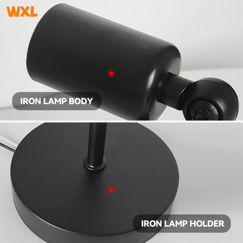 Black Retro Industrial Vintage Indoor Wall Lamp Led Stair Light AC85-AC265V Ironwork Corridor Bedside Wall Lights