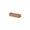 MUJI Stackable Rattan Rectangular Box, Half Size, Shallow, 26cm (W) X 9cm (D) X 6cm (H), 37525702