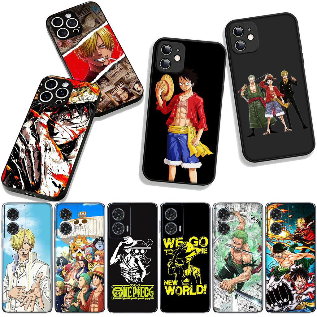 Wallpaper One Luffy Pieces Sanji Zoro for Motorola Moto G54 G05 G24 G55 G75 G85 G15 G57 G86 Power Edge 50 30 Fusion neo Pro Case