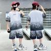 Summer Casual Boy 3D Printed T-shirt Top+khaki Shorts Children's Sports Set Children's 2-piece Set 5-14 Years Old