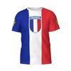 France Flag Badge 3D Printed T-shirts Fashion Graphic T Shirts French Football Summer Tops Breathable Sports Tees
