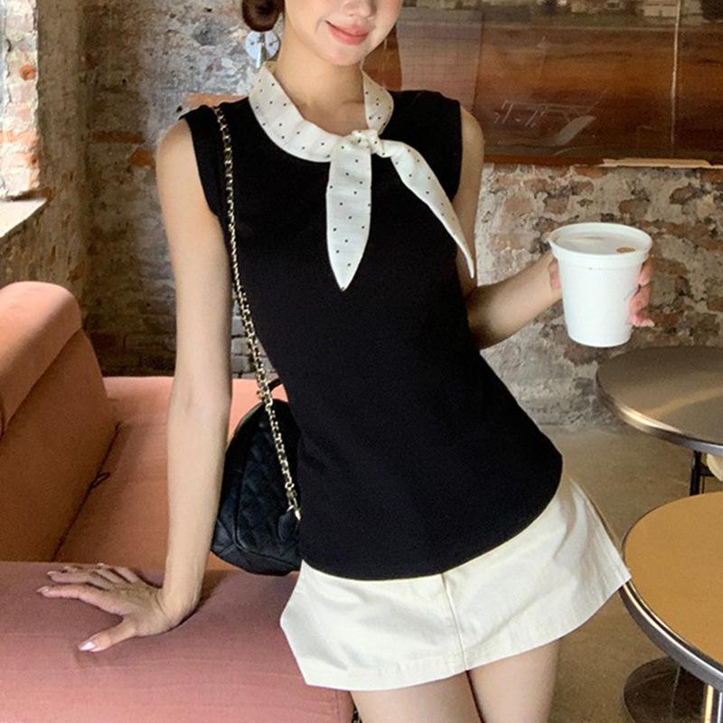 Elegante ärmellose Damenweste im französischen Stil für den Sommer (2025 Neue Kollektion)