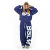 Womens Y2K Streetwear Hoodie Pants Set With Embroidered Letters Casual Long Sleeve Tracksuit Fall Winter