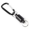 Magnet Buckle Fly Fishing Magnetic Net Release Clip Hanging Holder Lanyard Clip(Single, Silver)