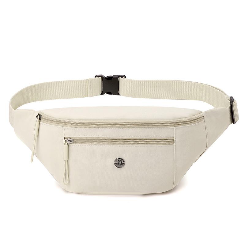 

Спортивная поясная сумка, однотонная женская нагрудная сумка, сумка через плечо бежевый
