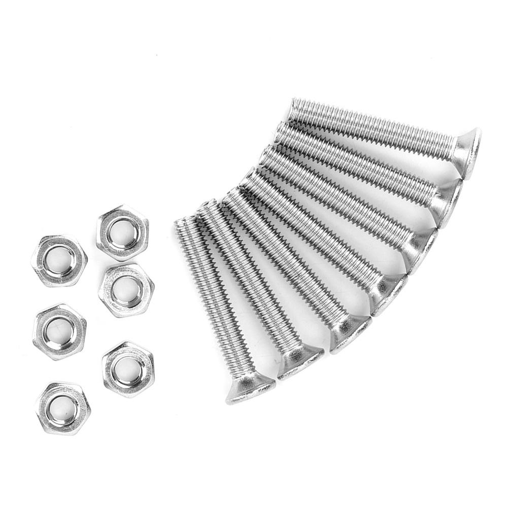 Set asortiment de șuruburi, șuruburi, piulițe, 340 buc M3, cap plat, din oțel inoxidabil SS304