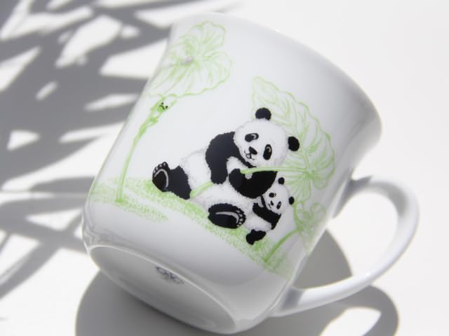 Okura Artwork - Wrapped In Washi Paper - Panda Family Acting Story Mug (Hello After the Rain)