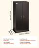 Media Storage Cabinet, 6-Tier DVD Shelf Organizer, 610 X 368 X 1270 Mm Multimedia Storage Organizer for CDs, DVDs, Books, Games, CD Shelf for Living