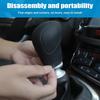 AICEL 2 Pcs Car Gear Shift Knob Cover, Elastic Silicone Car Automatic Shift Protector Cover, Universal Anti-Slip Auto Knob Gear Stick Protector for