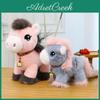 Süßes Cartoon-Pony-Stofftier mit Glöckchendesign Kinderspielzeug für Geburtstagsgeschenke und Sammler