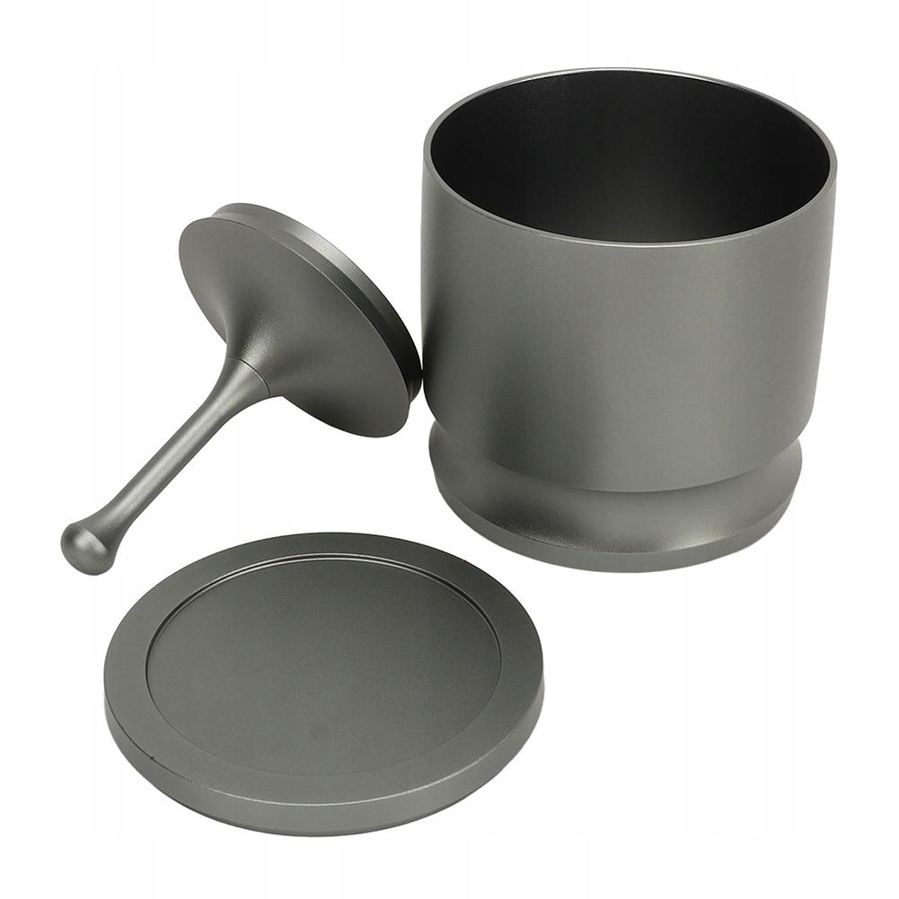 

Кофейный тампер, приемник порошка, легко моющийся, устойчивый к ржавчине, контейнер для кофейных зерен, чашка для портафильтра 58 мм темно серый