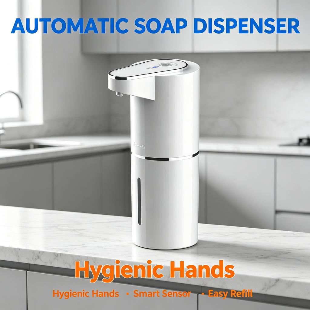 Dispensador de jabón automático con sensor inteligente para baño y cocina