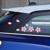 Frühlings-Kirschblüten Autoaufkleber für Autofenster Stoßstange Abziehbilder Wasserdichte Fahrradschlauch-Aufkleber Motorradhelm Blumen Dekoration