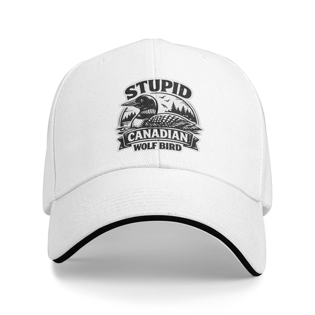 Heated Rivalry Stupid Canadian Wolf Bird Quote Sun Baseball Cap Summer y2k Cool Hip Hop Hats For Men Tennis Skate Baseball Caps