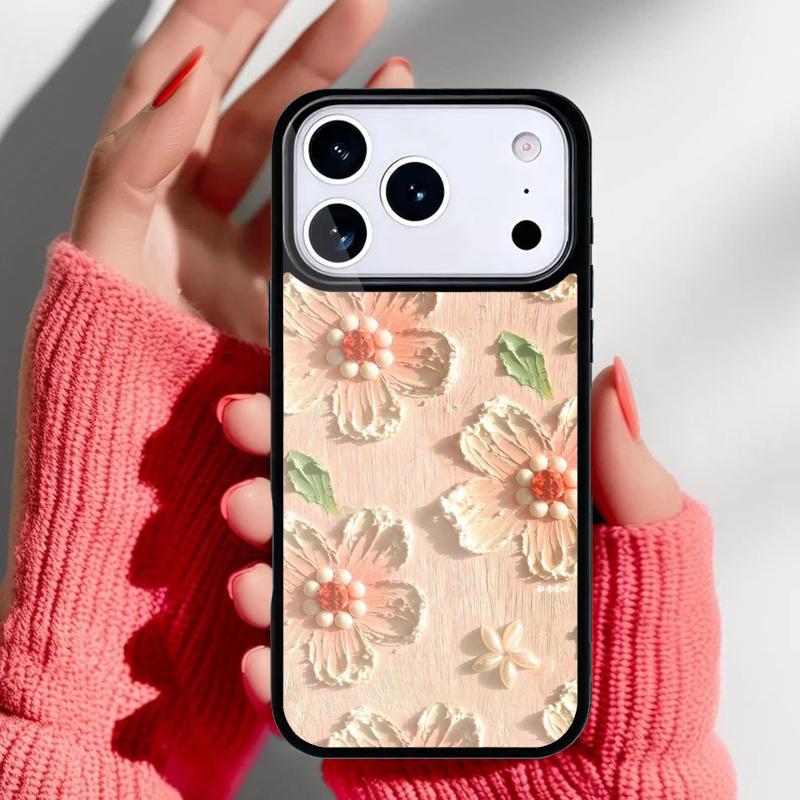 Retro Oil Painting Phone Case for iPhone 17 Air 16e 15 14 13 Pro Max Back Cover for 12 11 Pro Coque