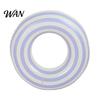 Women Swim Ring Vintage Striped Swimming PVC Thickened Inflatable Leakproof Men Adults Float Tube for Pool Beach Party