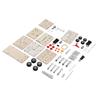 4 Sets 3D Wooden Puzzle Excavator Hand Generator Electric Tank Vehicle Toy Set Kit for Kids