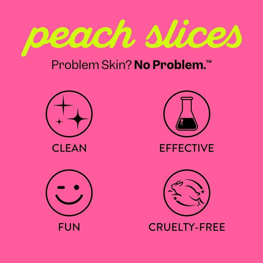 Peach Slices Body Breakout Patches 6 Ct