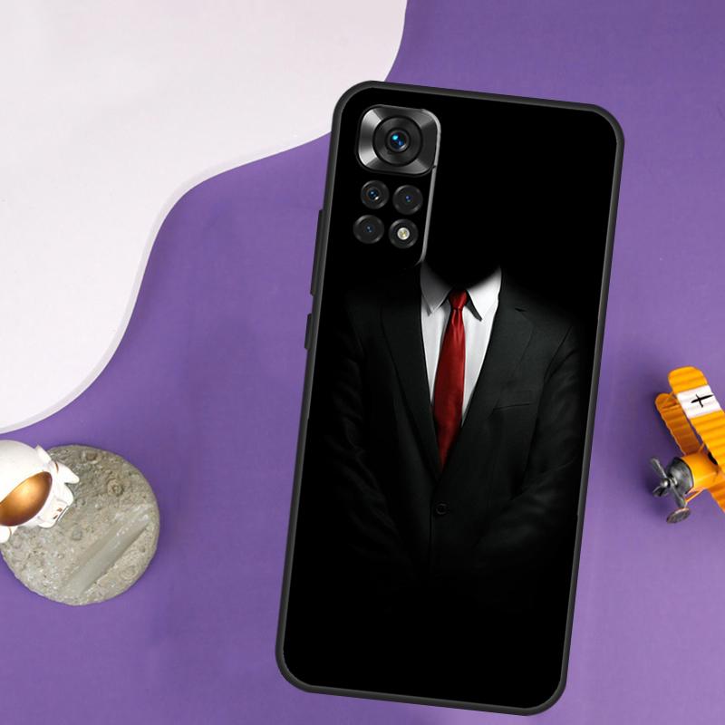 Anzug und Krawatte Hülle Für Xiaomi Redmi Note 13 Pro 14 12 9 10 11 Pro 10S 11S 12S Redmi 14C 13C 10C 12C Abdeckung