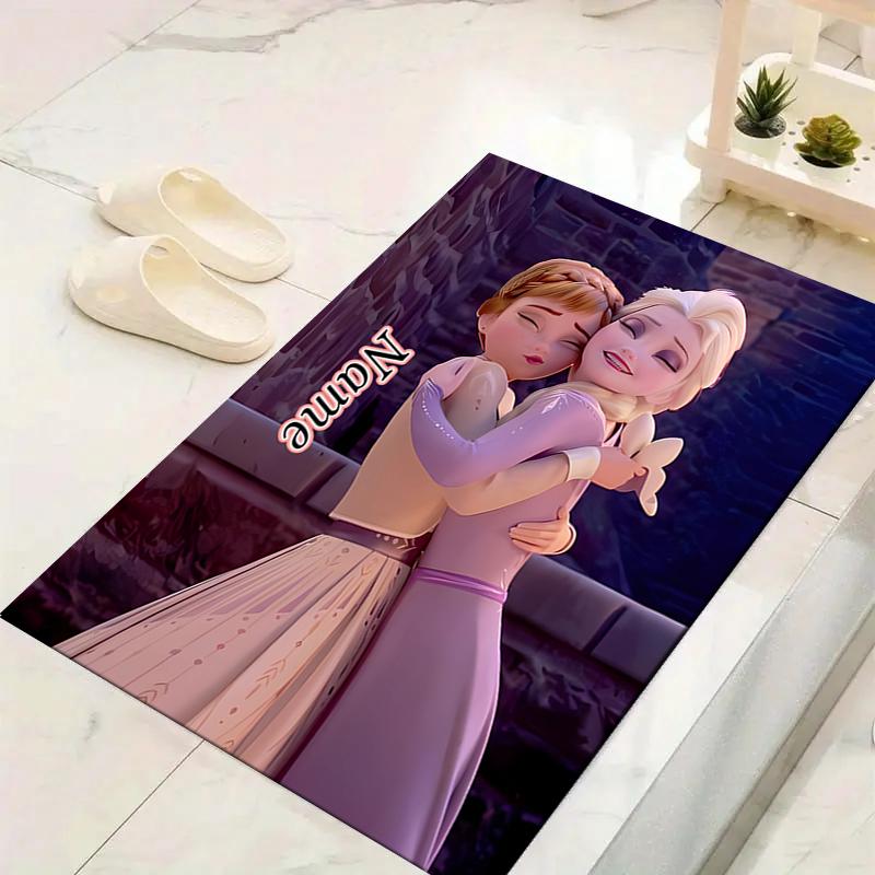 Custom 1Pc Elsa'S Winter Fantasy Rug Office Carpet Indoor Outdoor Entrance Doormat Nonslip Soft And Comfortable Living Room D91665