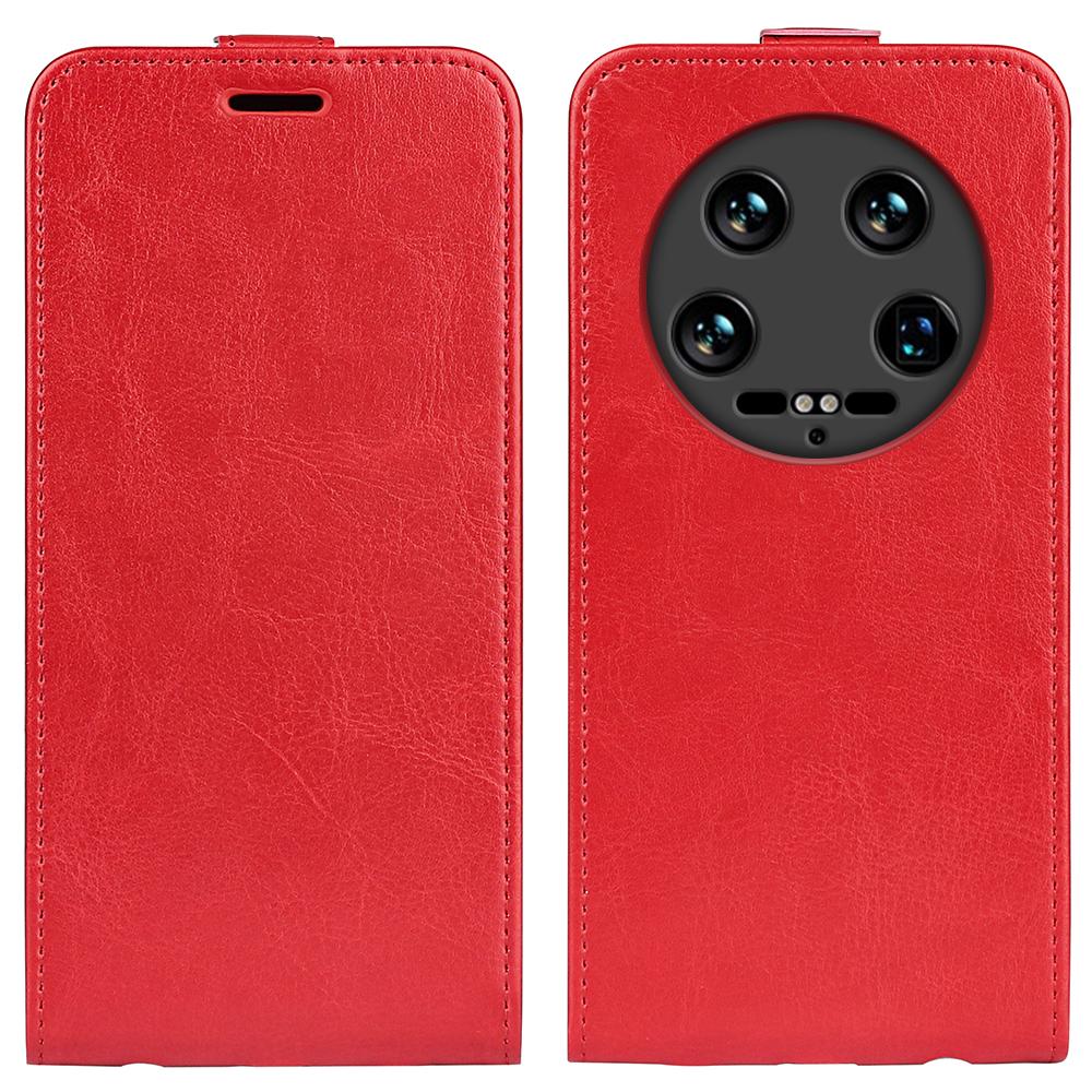 For Xiaomi 14 Ultra Case PU Leather Protective Vertical Flip Phone Cover with Card Holder