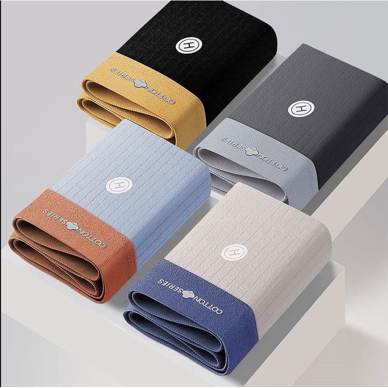 

Мужские удобные хлопковые дышащие трусы-боксеры с антибактериальной тканью XL (105-125 jin)