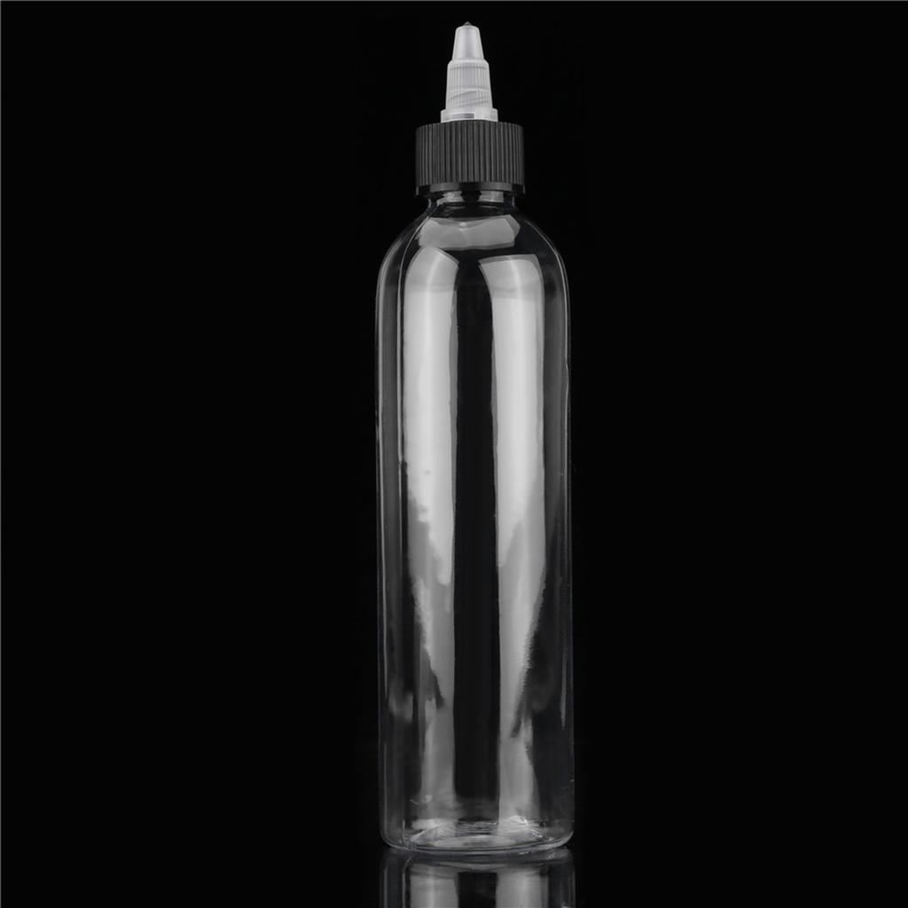 3pcs 250ml Empty Plastic Bottles Tattoo Pigment Ink Bottle Green Soap Clear Bottle Supply
