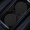 2PCS Cute and Creative Car Suction Cup Mat, Storage Slot Mat, Circular Anti Slip Mat, Car Cup Mat