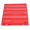 Magnetic Pocket Chart for Students 5 Rows Transparent Pockets Schedule Pocket Chart for Home School Activities Red