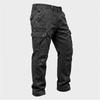 Herren Multi-Taschen Denim Cargo-Hose Vintage Gewaschen Gerade Arbeits Hose D-Ring Taille Outdoor Freizeit Hose