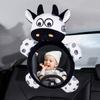 Baby Mirror Toys Multi-Function High Contrast Black and White Baby Toy Infant Soft Mirror Tummy Time Easy To Install Infant Toys