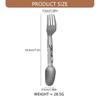 Titaniums Camping utensils Foldables Double Head Spoon Fork for Backpacking Hiking Outdoor Adventures Lightweight Terse Enduring Gear