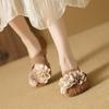Suede Flowers Casual Flats Summer New Ladies Bags on Sale 2025 High Quality Slip-on Solid Sweet Flats Sapatos Planos