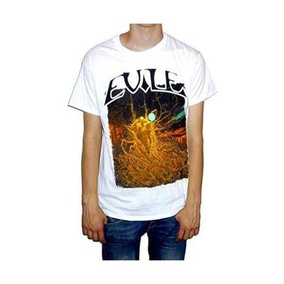Evile Infected Nations XLARGE White T-Shirt New Official Merch Unisex T-Shirt