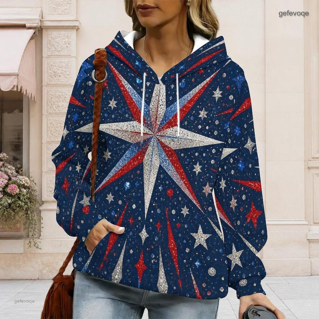 Ladies Plus Size White Drawstring Hooded Sweatshirt Long Sleeve Loose Soft Casual Daily Street Top