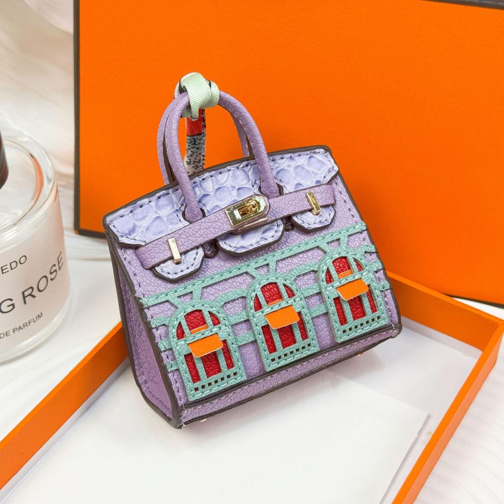 Neuer modischer Mini-Kleinhäuser-Taschenanhänger kleine Tasche süßer Taschenanhänger Mund roter Umschlag Kopfhörertasche Autoschlüsselanhänger