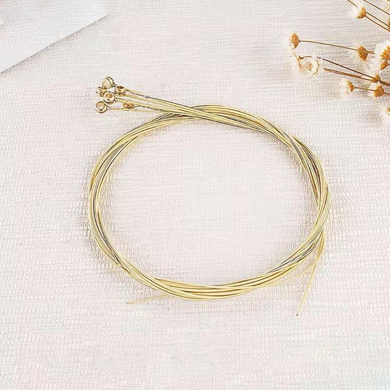 6Pcs Folk Guitar Strings Acoustic Guitar Strings Offering Clear Sound Quality Colorful Folk Acoustic Guitar Strings Set