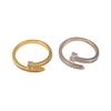 T-shaped Diamond Ring - Elegant, Versatile Design for Everyday Wear