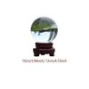 Clear glass ball with wooden stand, modern collection, good luck charm