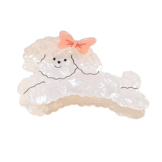 

Hair Claw Cartoon Dog Shape Anti-slip Teeth Back Head Hair Clip Multiple Colors Available Versatile Hair Accessory красный
