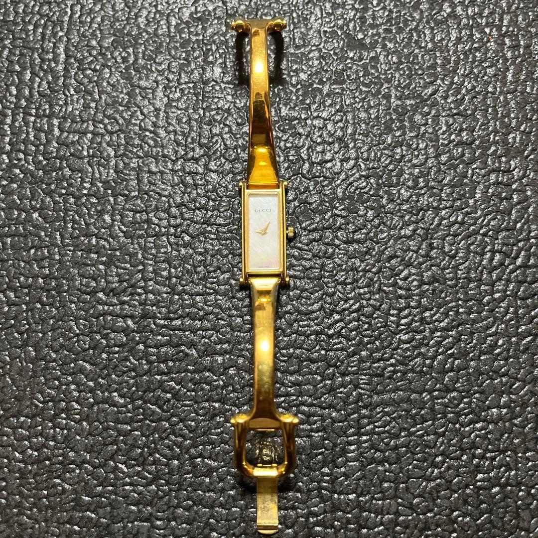 Used GUCCI ladies watch bangle watch gold 1500L